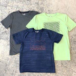 Boys under armor armour lot of shorts t-shirts large L